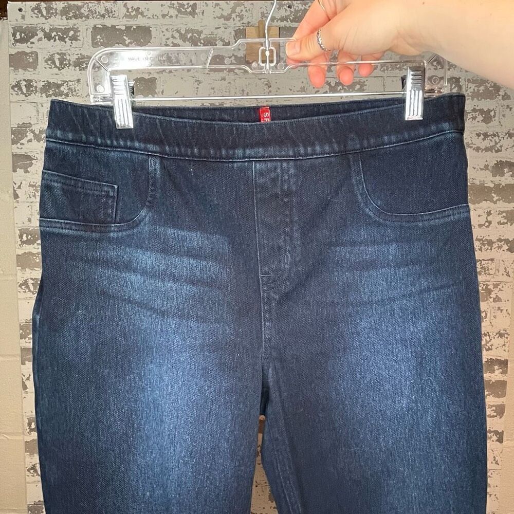 Spanx | women dark wash denim jeggings skinny